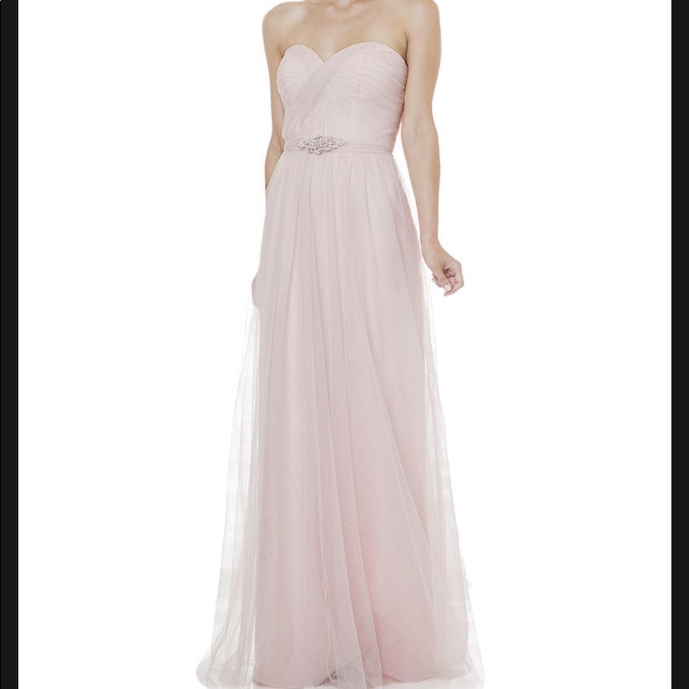 Bari Jay Blush Bridesmaid Dress